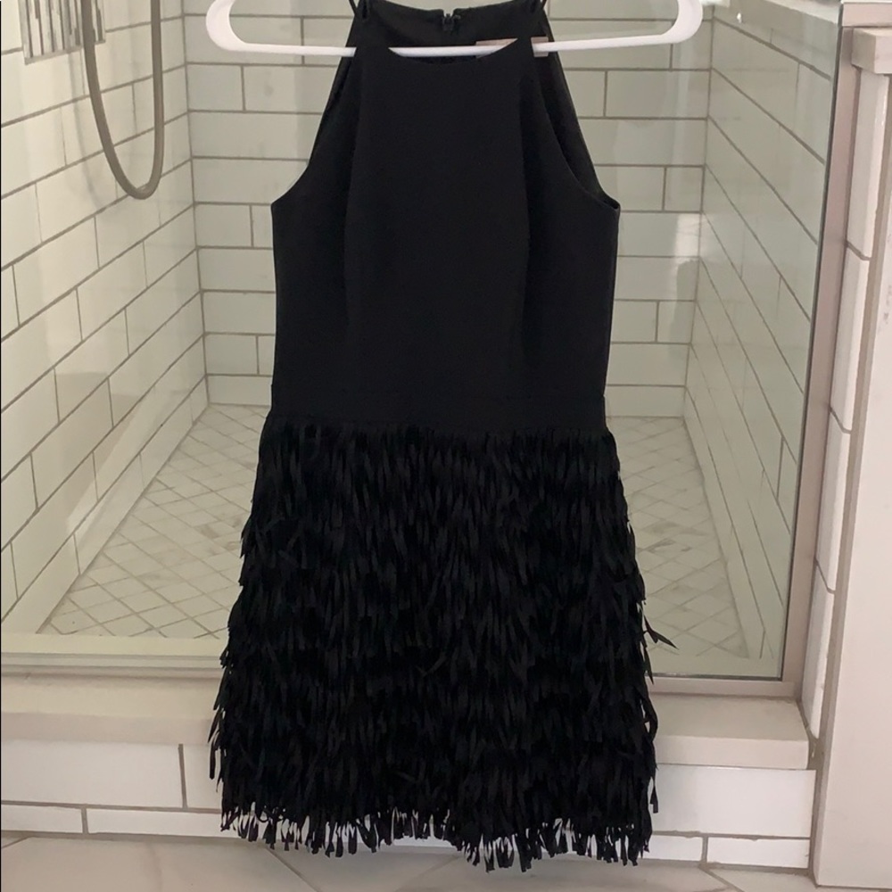 Black Fringe Dress